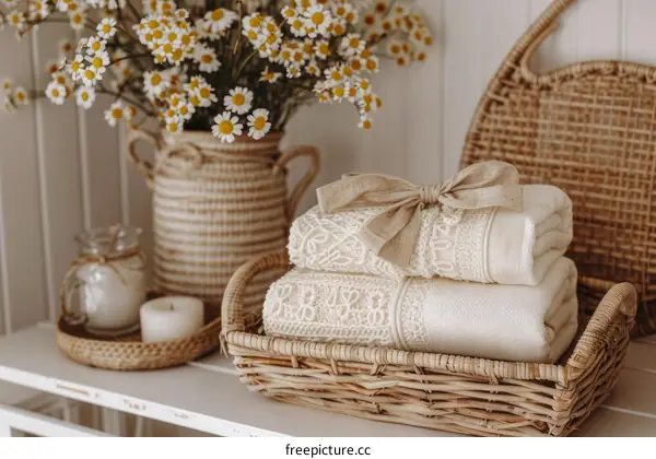 Soft and elegant organic towels woven with love and care
