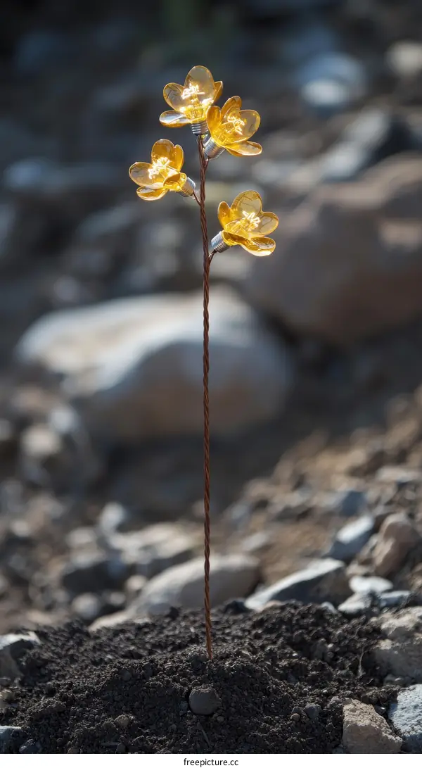 Elegant Decorative Flower Arrangement in Outdoor Setting
