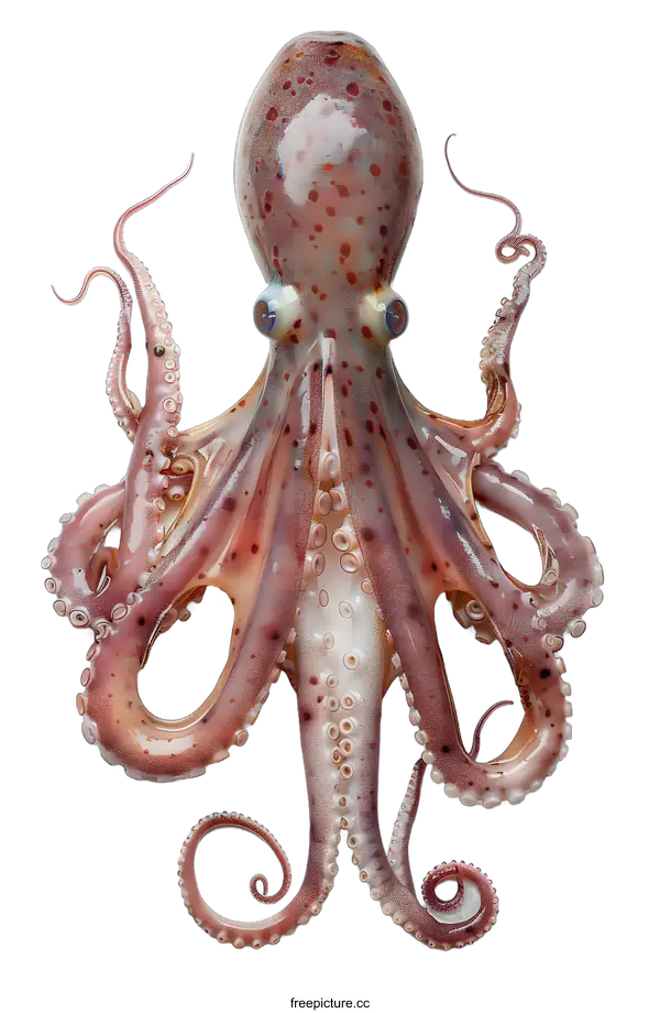 [Transparent Background PNG]Fresh Octopus on White Background