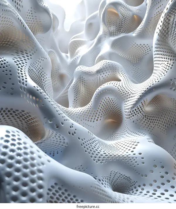 Abstract Organic Structure with Holes