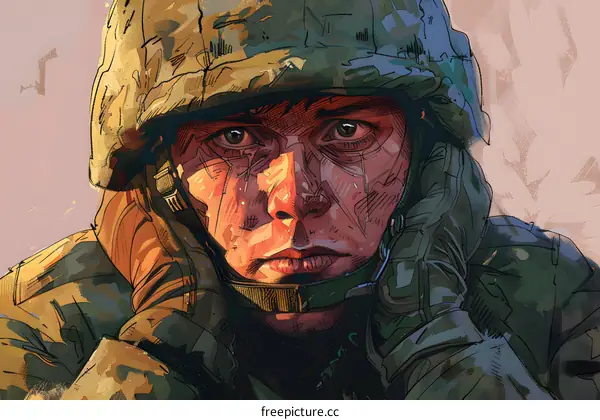 Portrait of a soldier