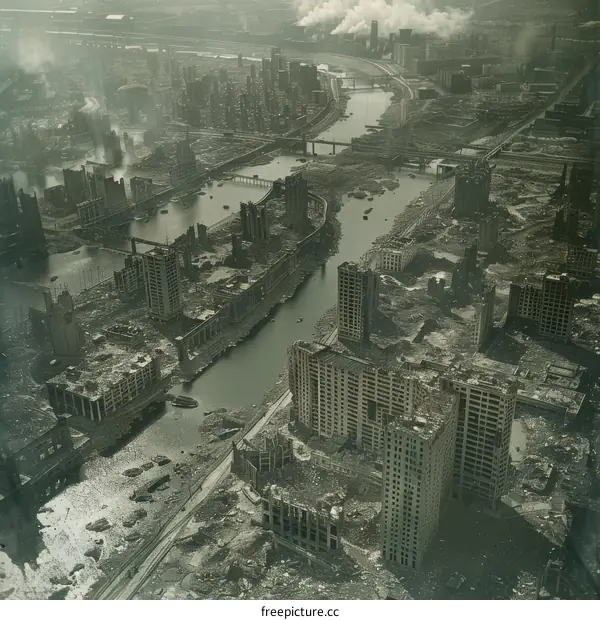 Post-war Tokyo, Japan, 1945