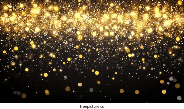 Golden Glitter Background Design