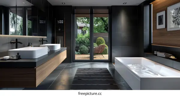 Modern Luxury Bathroom Design with Natural Light