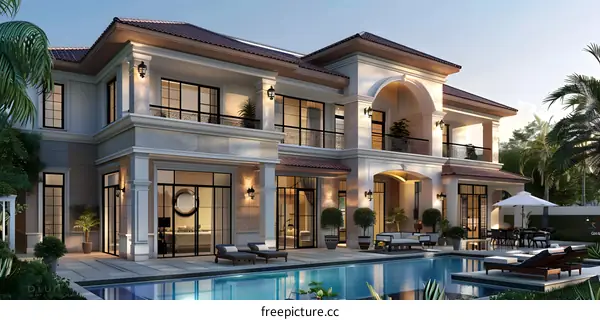 Luxury villa in Dubai Palm Island