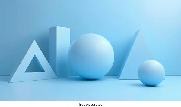 Abstract Composition of Geometric Shapes