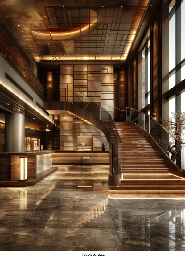 Modern Luxury Hotel Lobby Interior Design