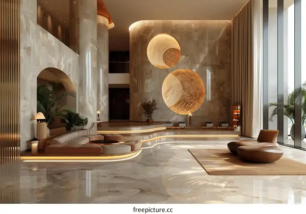 Modern Luxury Hotel Lobby Interior Design