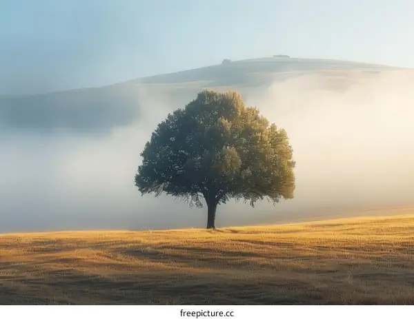 Solitude in the Field: A Single Tree
