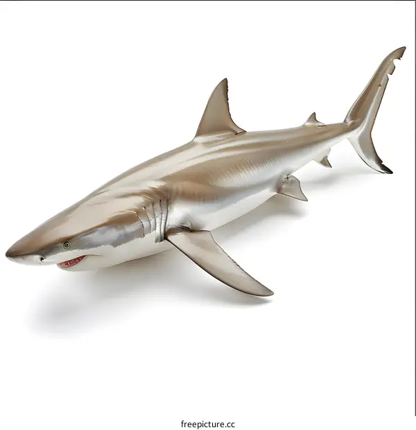 Shark on white background