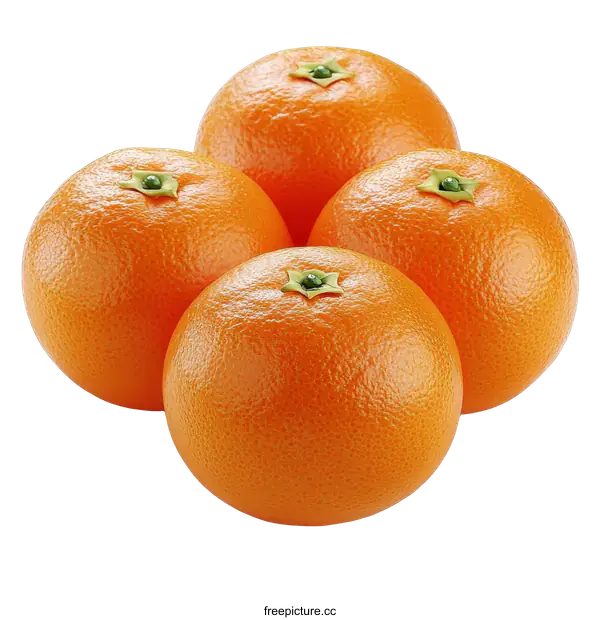 [Transparent Background PNG]Fresh Oranges Close Up