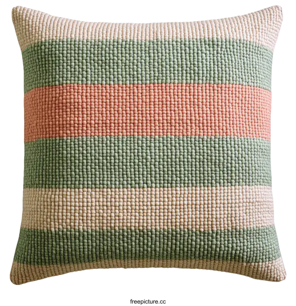 [Transparent Background PNG]Striped Decorative Throw Pillow