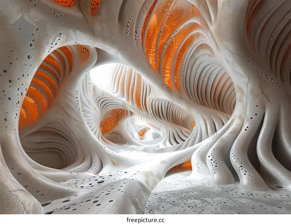 Organic Architecture Interior Concept: Surreal & Futuristic