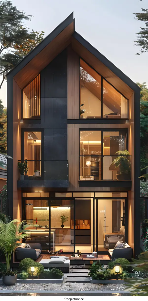 A modern minimalist house