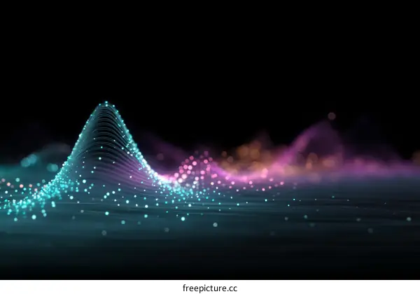 Abstract Digital Waveform Illustration