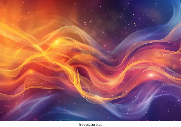 Abstract Wavy Colorful Background