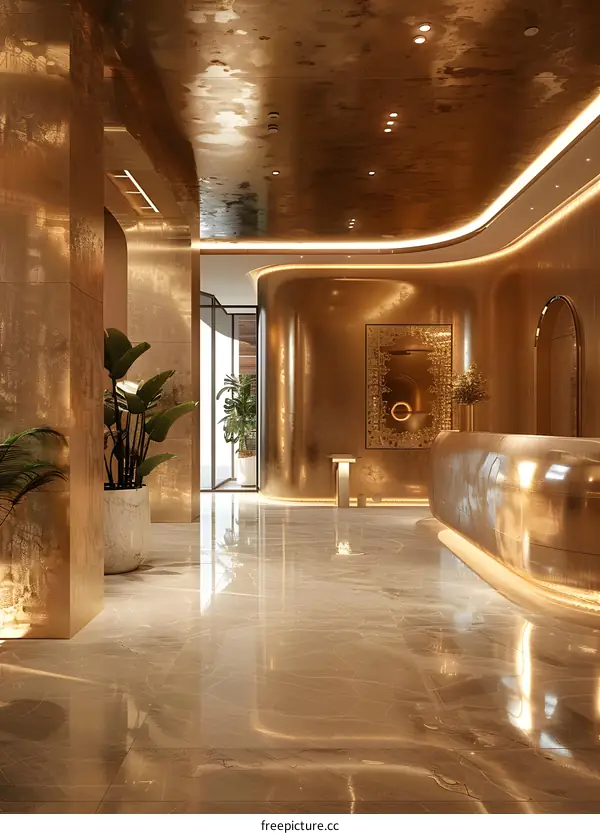 Golden lobby