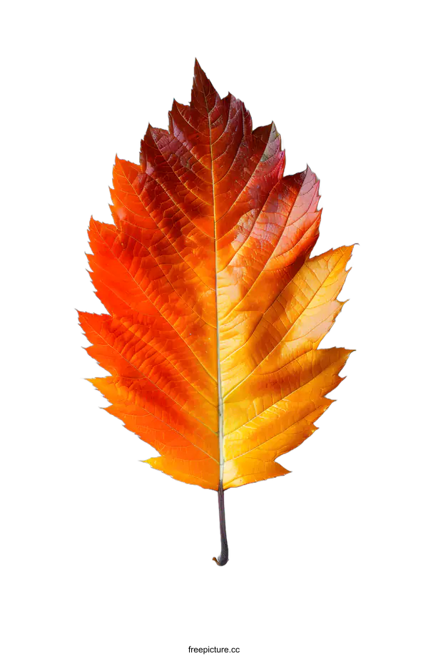 [Transparent Background PNG]A Single Autumn Leaf