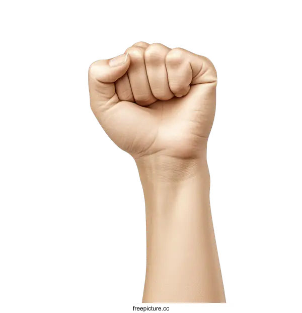 [Transparent Background PNG]Powerful Hand Fist Illustration