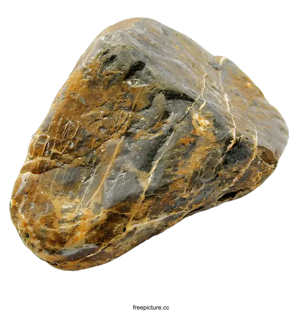 [Transparent Background PNG]Close Up of a Brown and Gray Rock