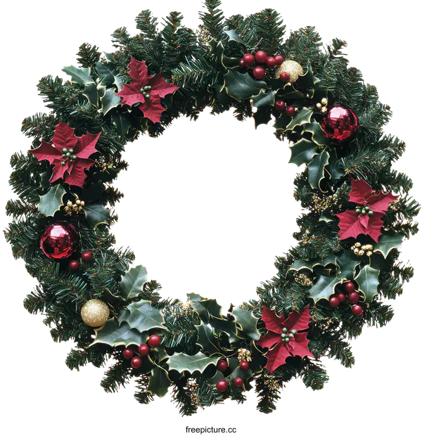 [Transparent Background PNG]Beautiful Christmas Decorative Wreath