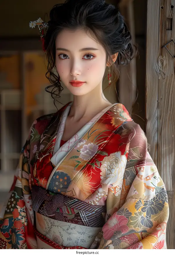 Maiko in Traditional Kimono