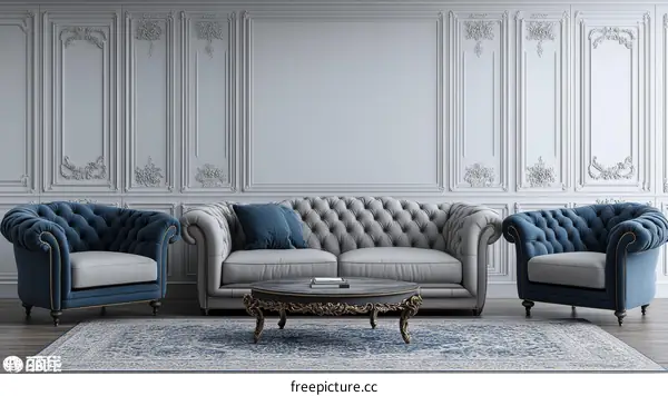 Elegant Classic Living Room Interior Design