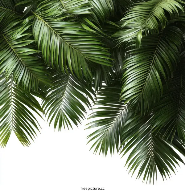 Tropical Palm Leaves Background Pattern