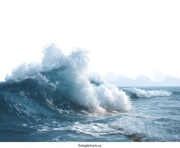 Powerful Ocean Waves Crashing