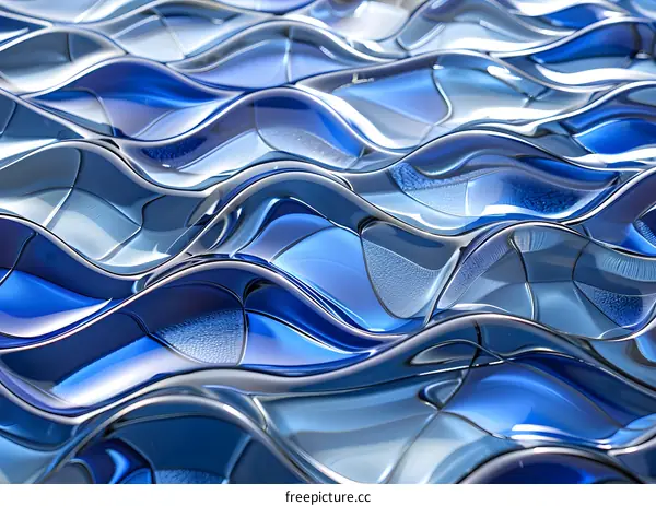 Blue glass texture background