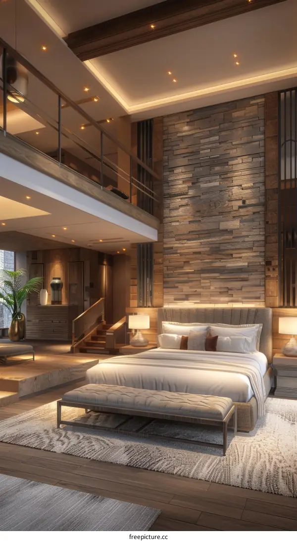 Luxury Modern Wooden Bedroom Interior Design