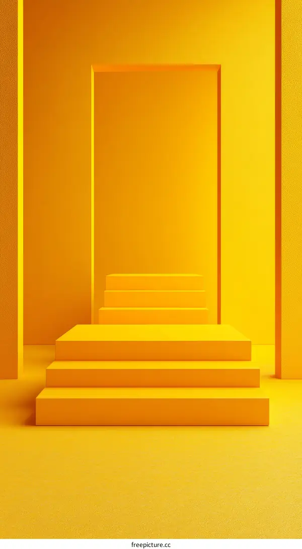 Minimalist Yellow Stage Design
