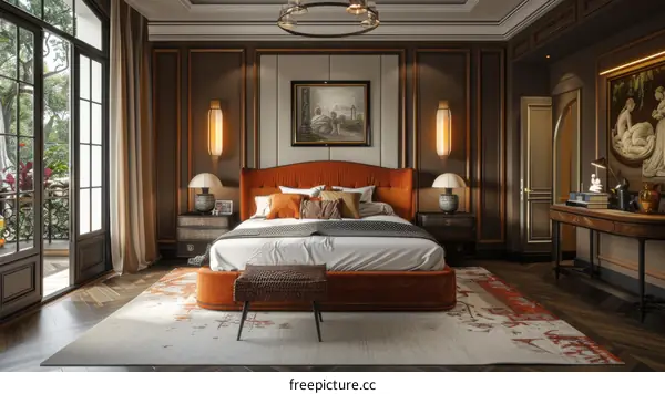 European-style bedroom