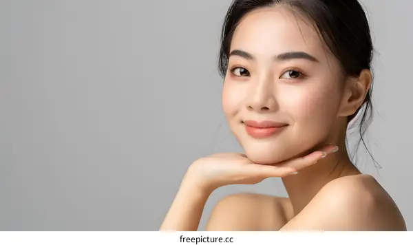 Beautiful Asian Woman With Soft Skin