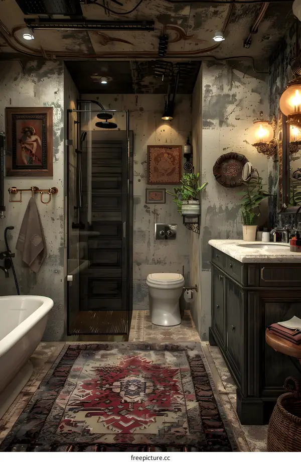 Steampunk Bathroom