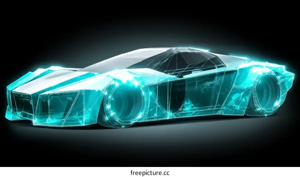 Futuristic Car Design Illustration
