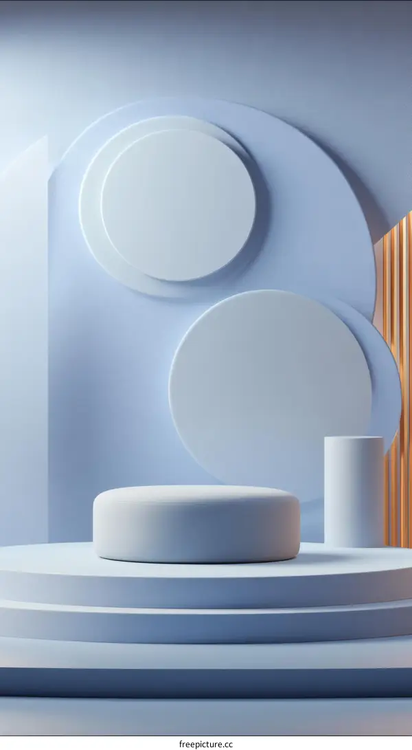 Modern Geometric Light Blue Product Display