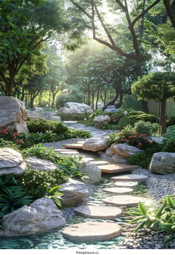 Tranquil Japanese Garden: A Serene Haven of Zen Design