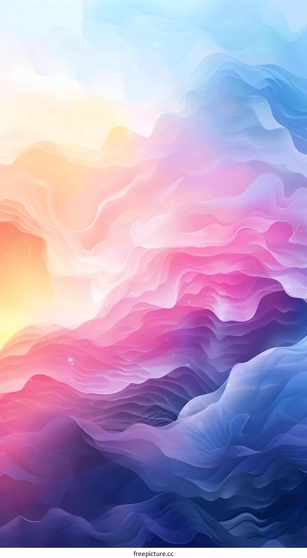 Abstract Colorful Wavy Background Design