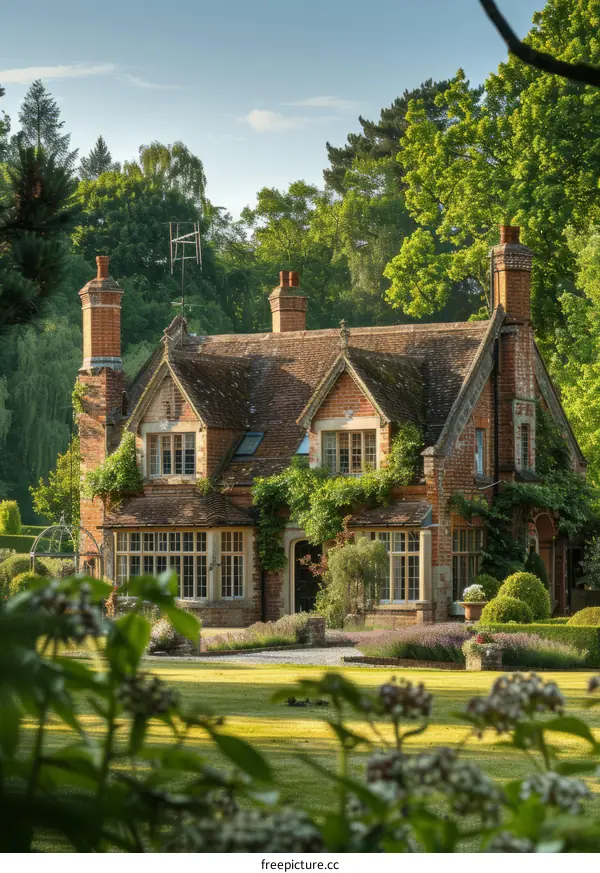 Charming English Country House with Serene Garden