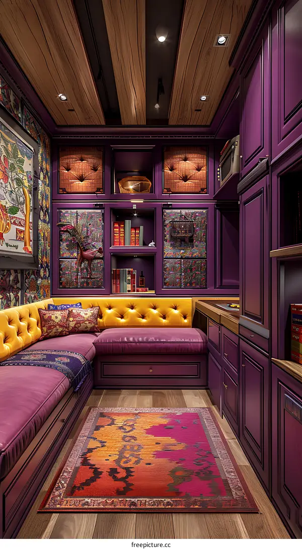 purple room interior design