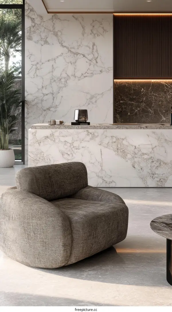Modern Elegant Marble Interior Design