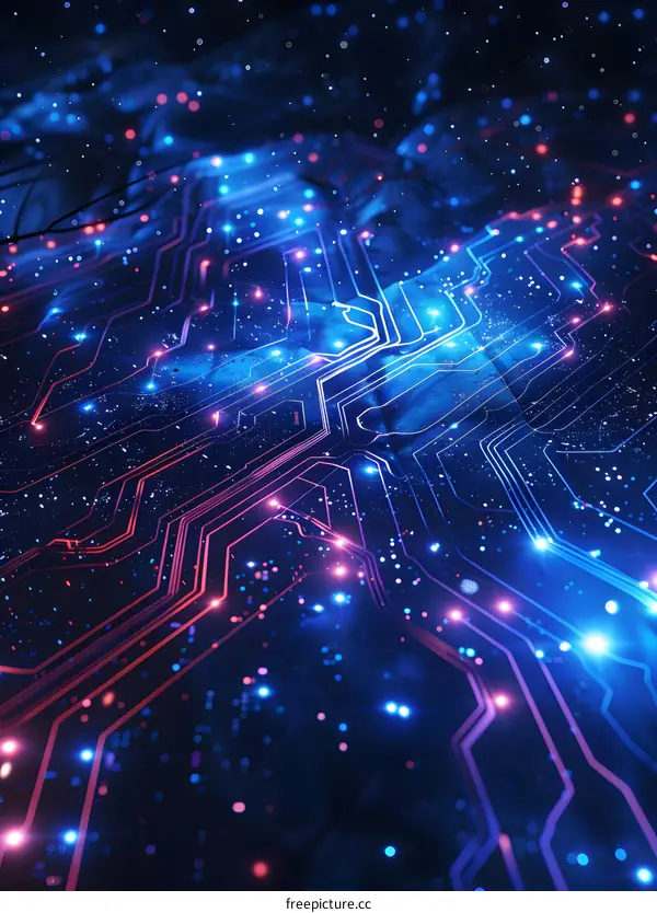 Abstract Circuit Board Technology Background