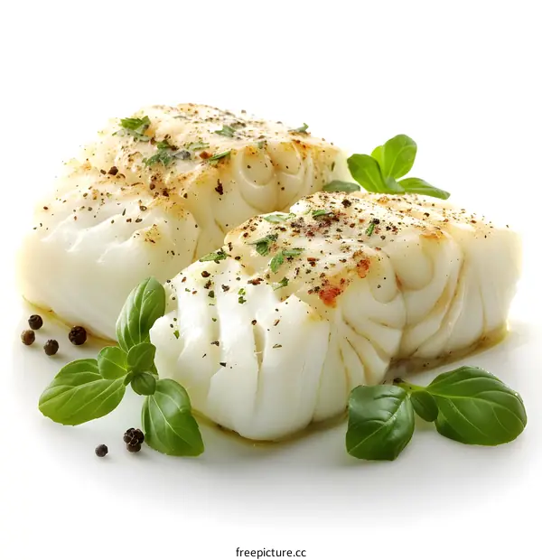 Grilled Cod Fillets with Herbs and Spices