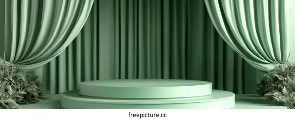 Pastel Green Minimalist Product Display