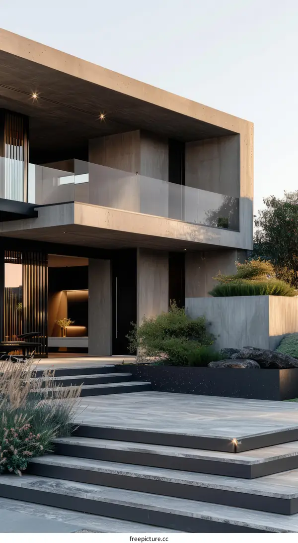 Modern Minimalist Concrete Exterior Design