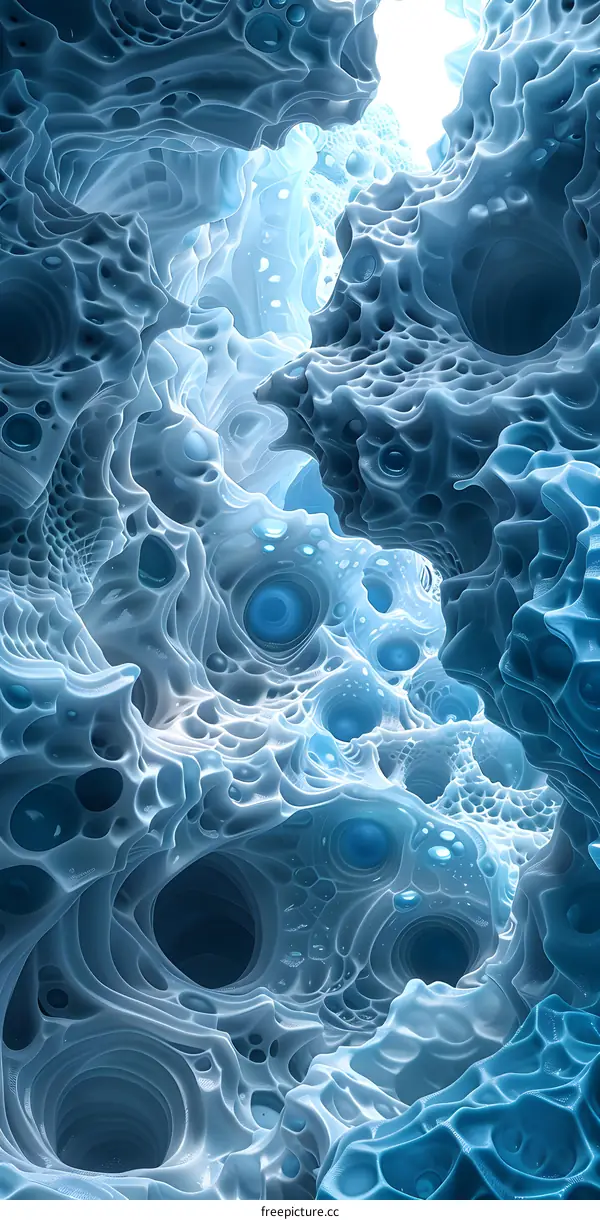 Blueish Alien Structure