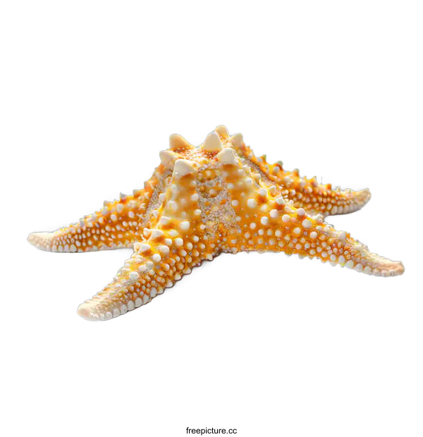 [Transparent Background PNG]Close-up of a Starfish on White Background