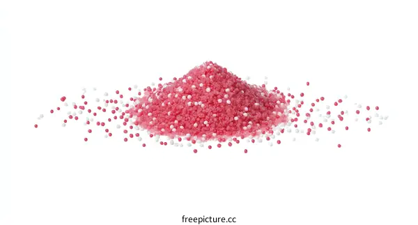Pink and White Dessert Sprinkles