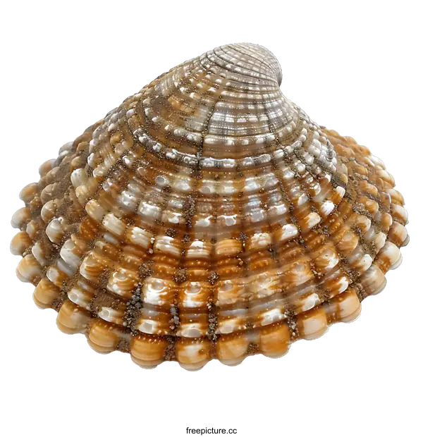 [Transparent Background PNG]Single Seashell on White Background